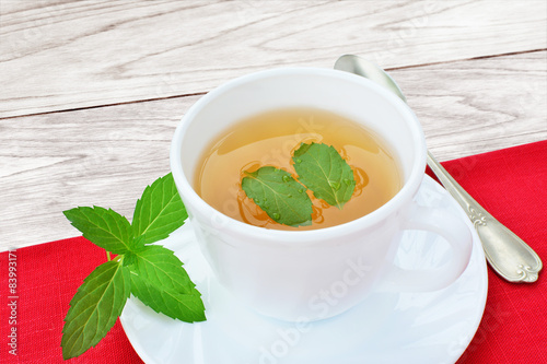Herbal tea with mint