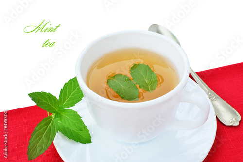Mint herbal tea