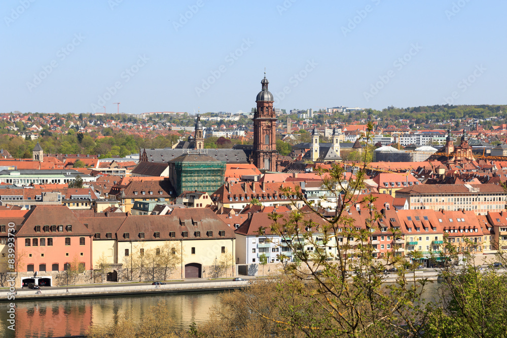 University of Würzburg and historic city, Bavaria, Germany