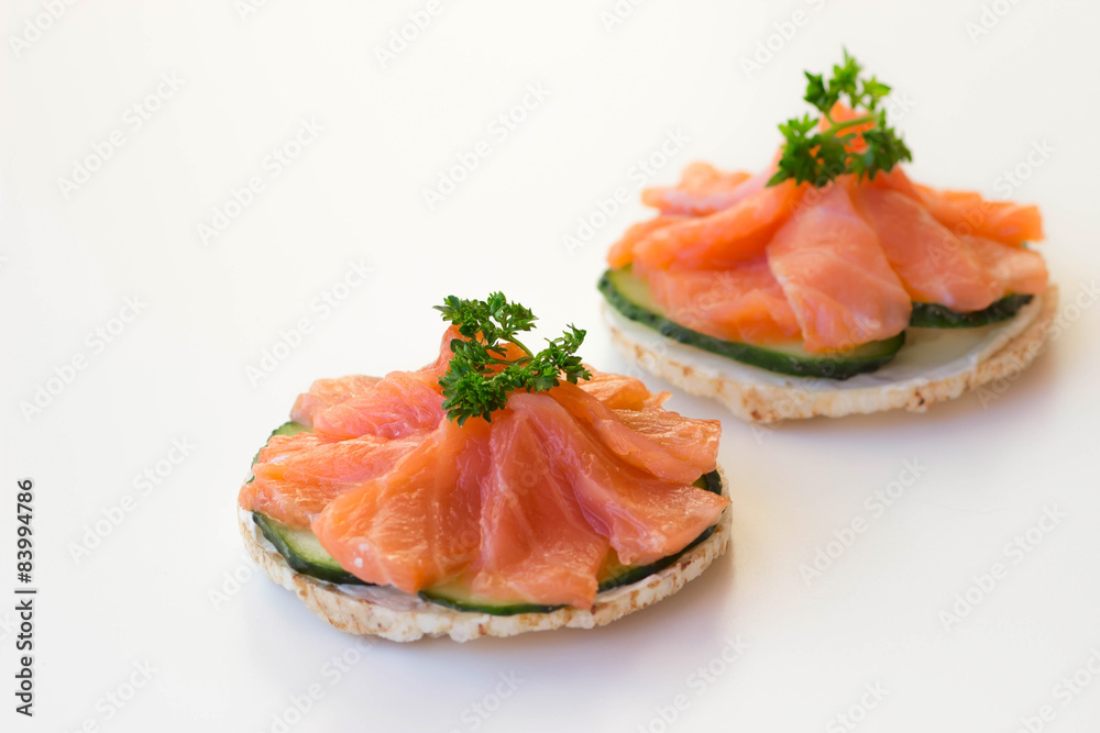 crispy with salmon crispy with salmon