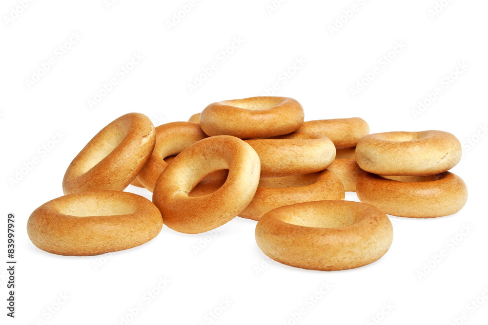 Bagels isolated on a white background