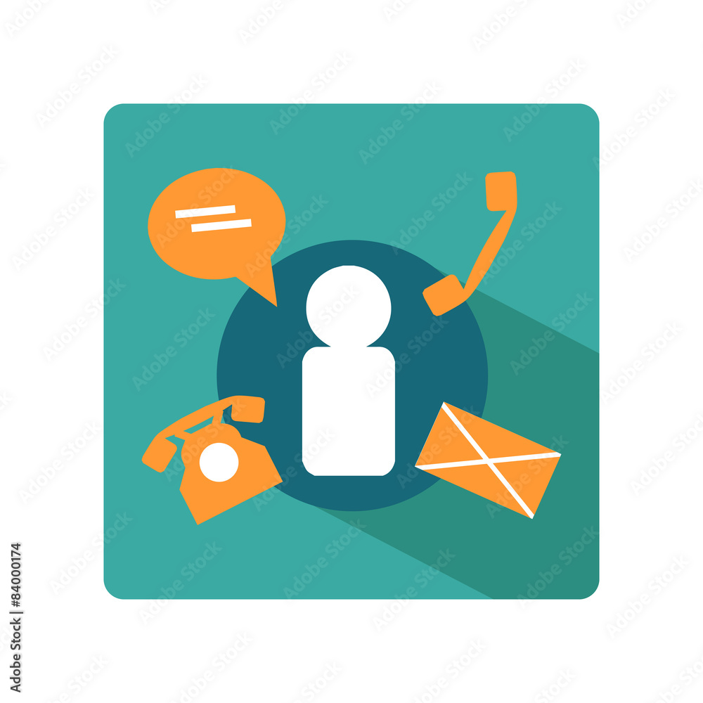 flat business template icon of communication flat business template icon of communication