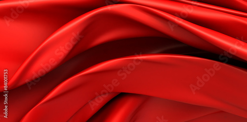 Red Smooth Cloth Background