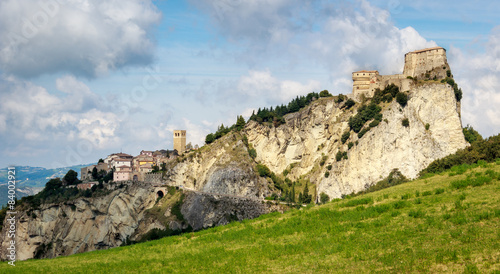 View of San Leo fortress and village