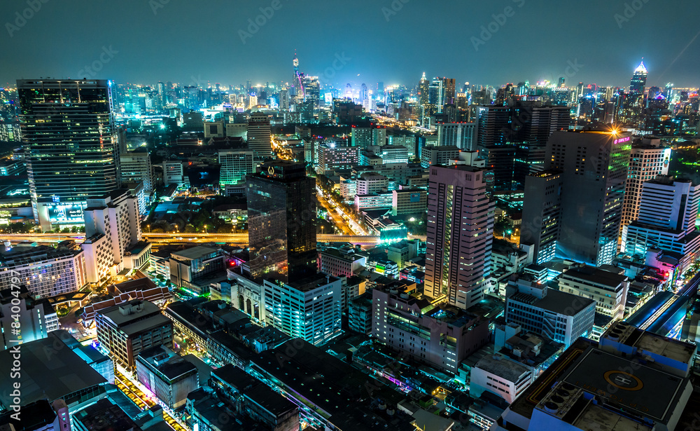 Εκτύπωση καμβά Bangkok nightscape