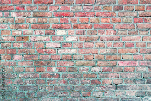 Background of red brick wall pattern texture.