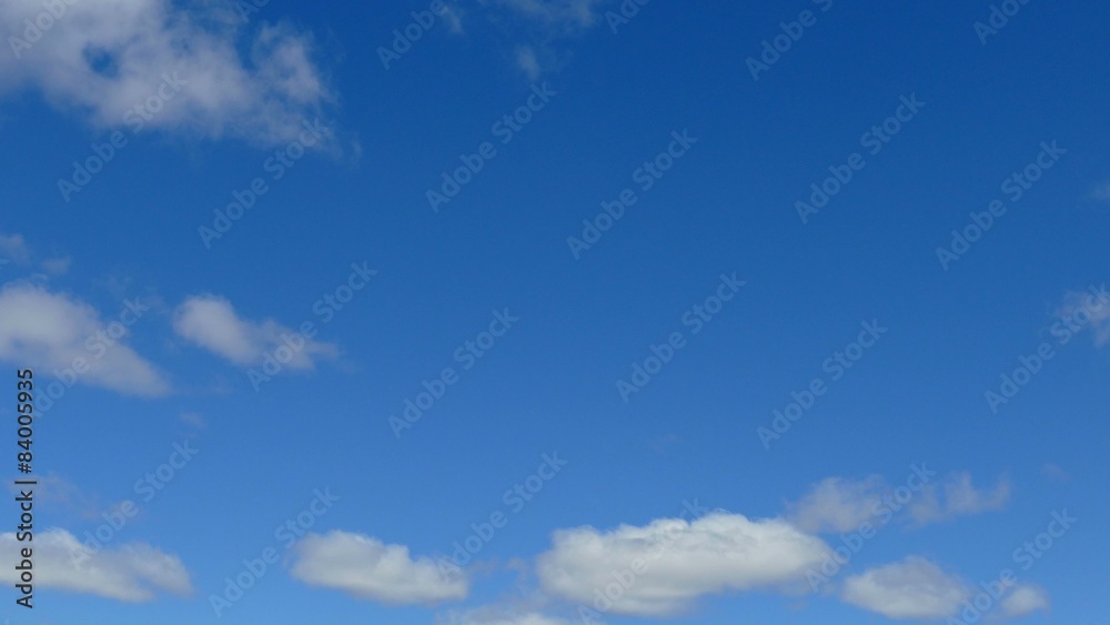 Clouds Drift Gracefully Through Blue Sky, Time Lapse Clouds Drift Gracefully Through Blue Sky, Time Lapse