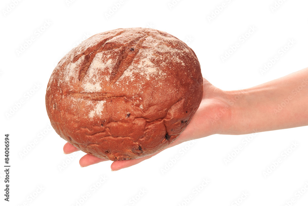 Obraz premium Delicious bread in hand