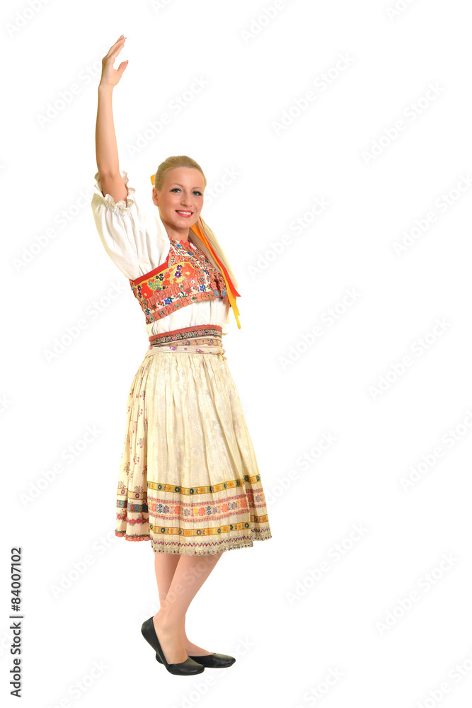 Fototapeta premium Slovakian national folk costume