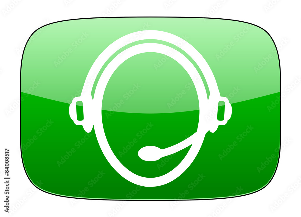 customer service green icon customer service green icon