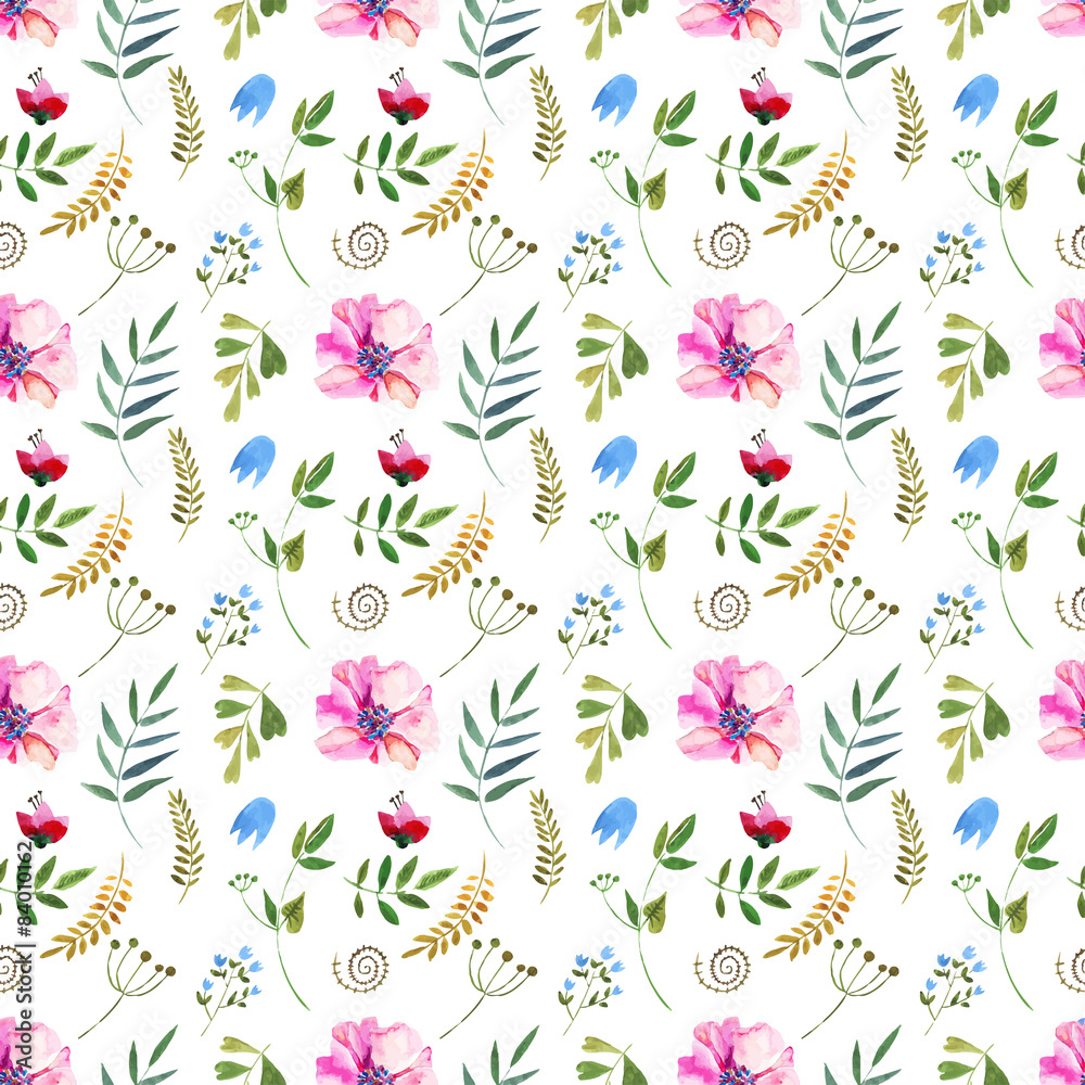 Fototapeta premium Seamless floral pattern.