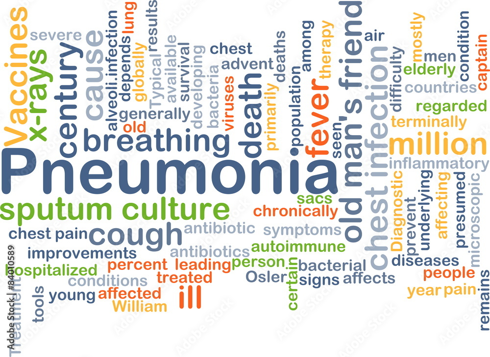 Pneumonia background concept