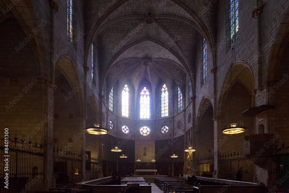 Interior of Cathedral of Pedralbes