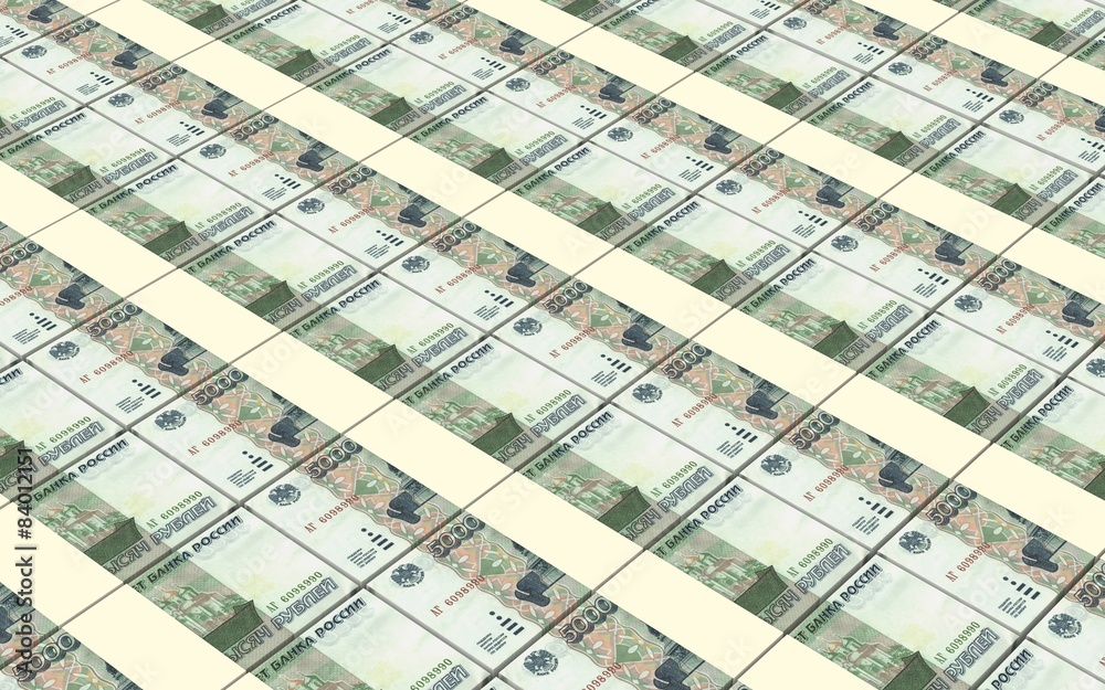 Russian money bills stacks background. Russian money bills stacks background.