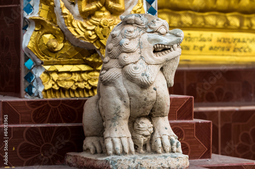 Pixiu statue,Chinese lucky animal mascot photo