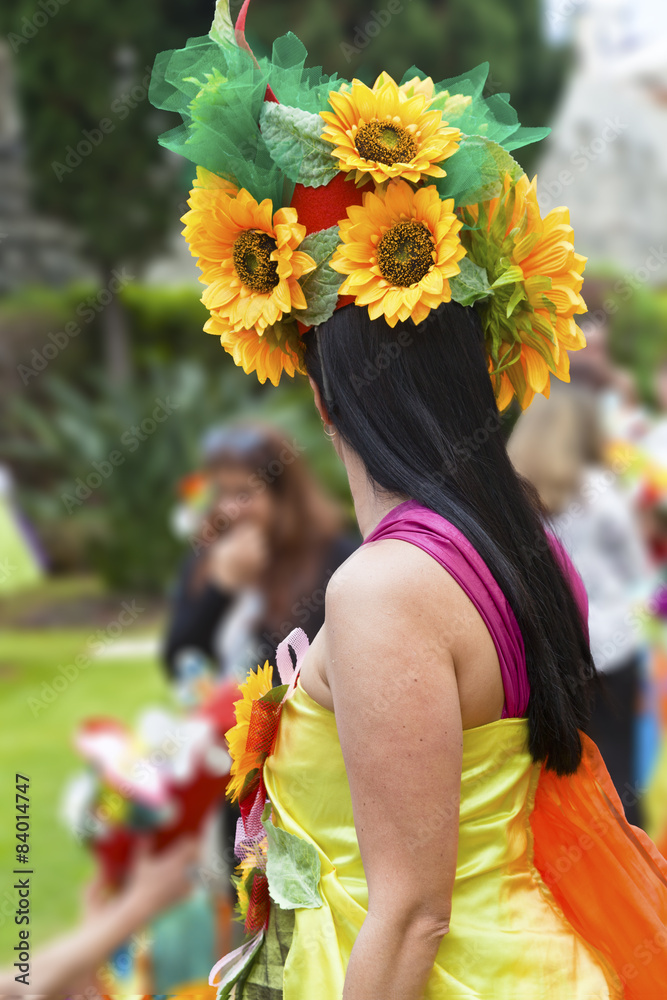 Naklejka premium Flower festival in Madeira