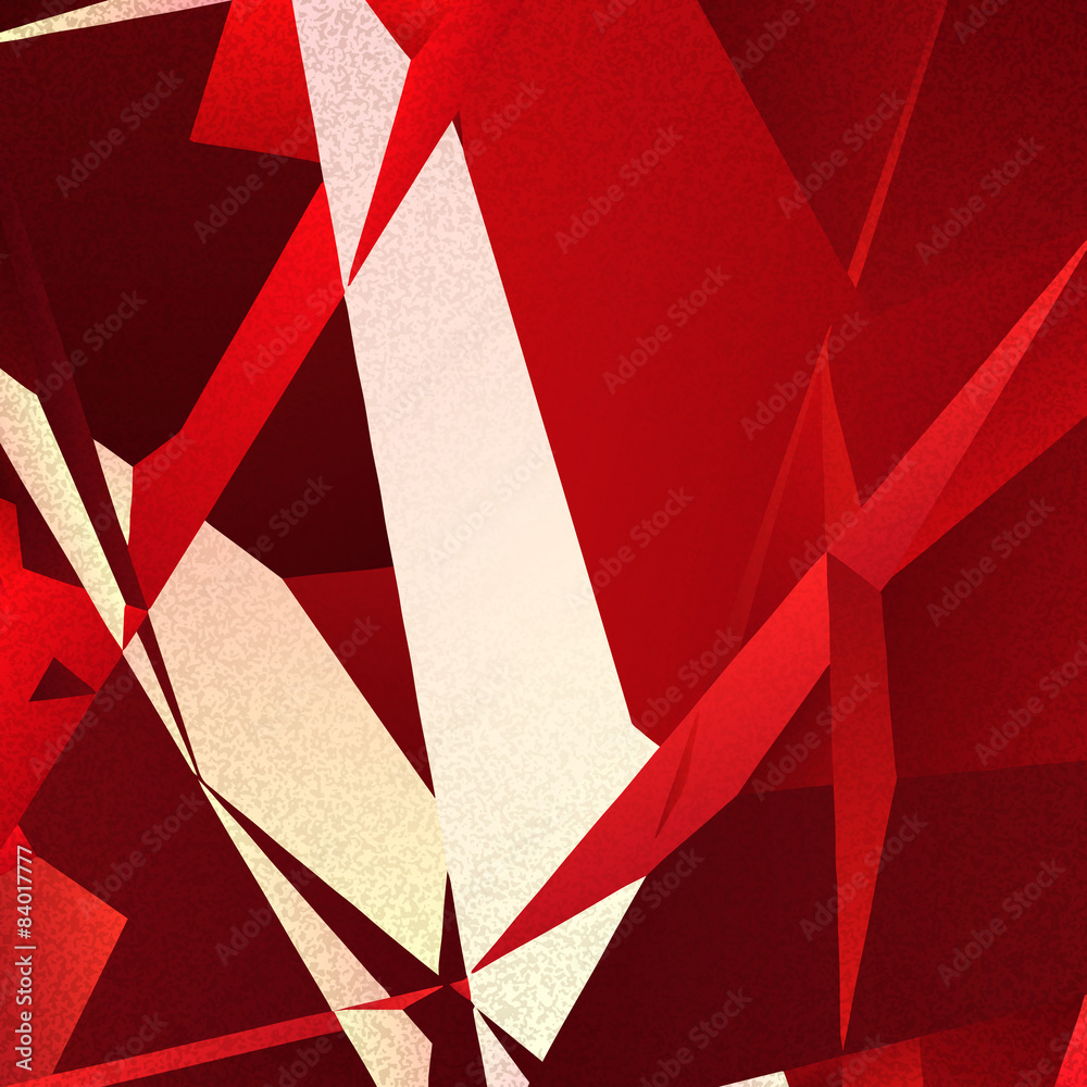 Naklejka premium Geometric background with colorful triangles on textured paper