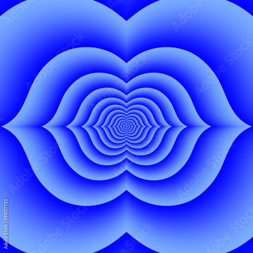 Tantric  ajna, adzhna chakra blue, indigo lotos -  third eye photo