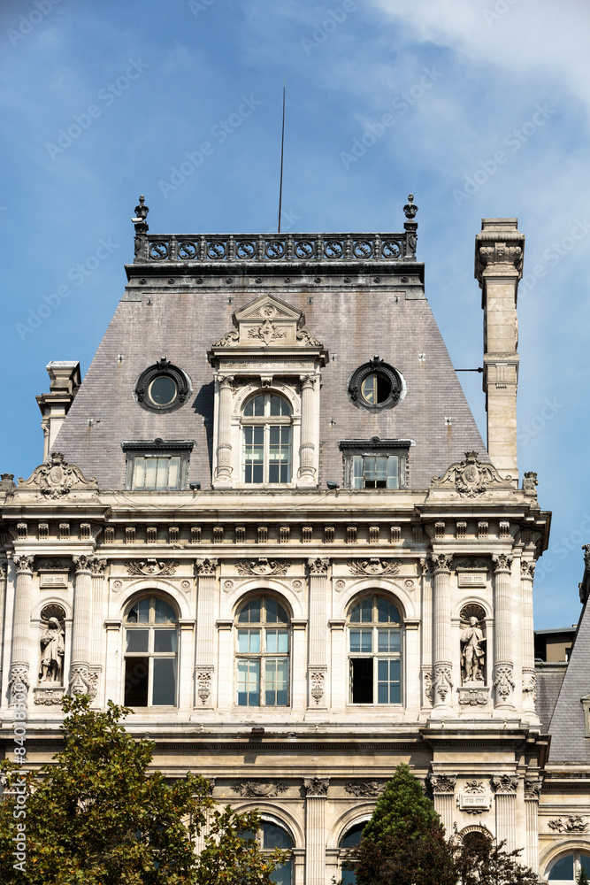 Obraz premium The building of the Prefecture of the Police in Paris