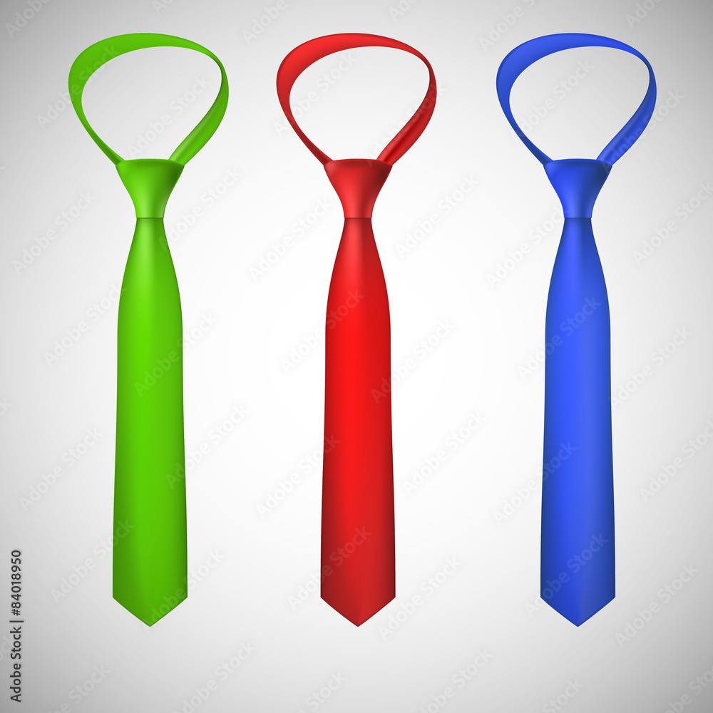 Neck ties collection. illustration Neck ties collection. illustration