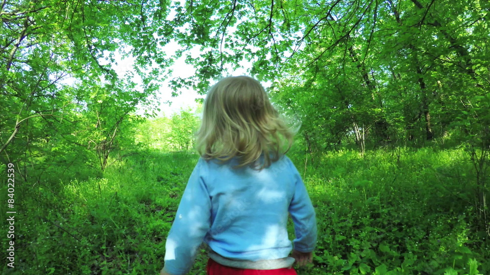 Walk in forest girls