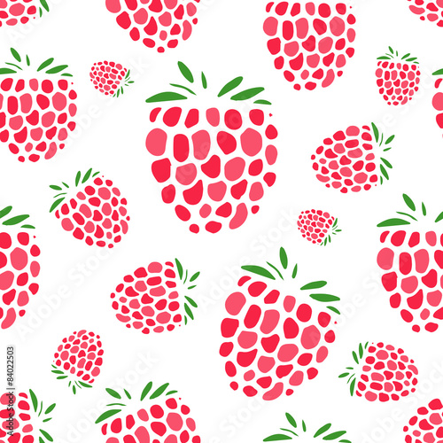 Fotografia Raspberry seamless pattern for your design