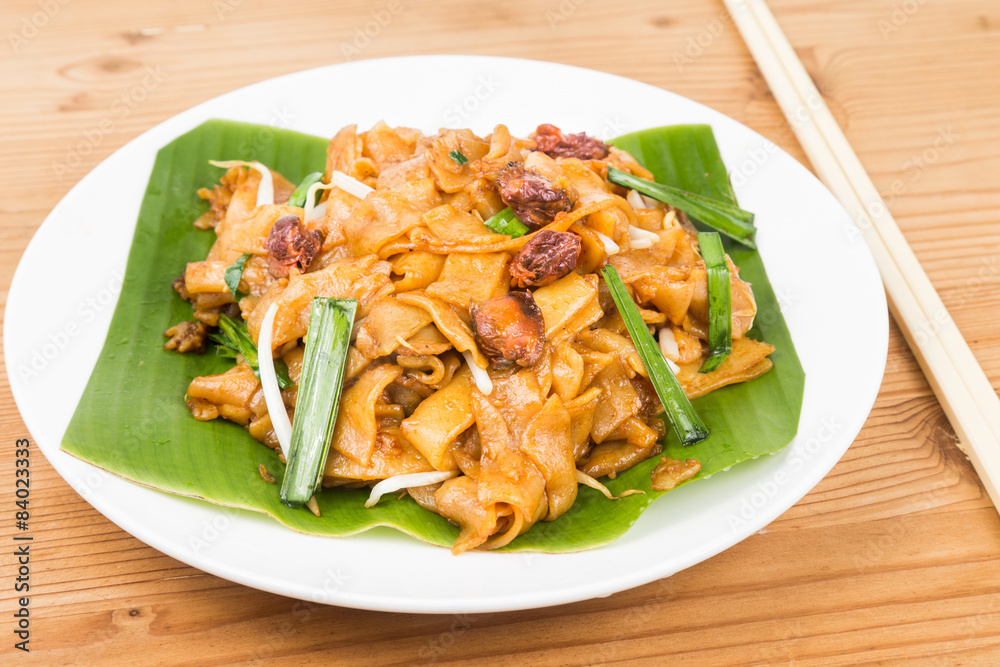 No frills simple Chinese Char Kway Teow or Fried Noodle