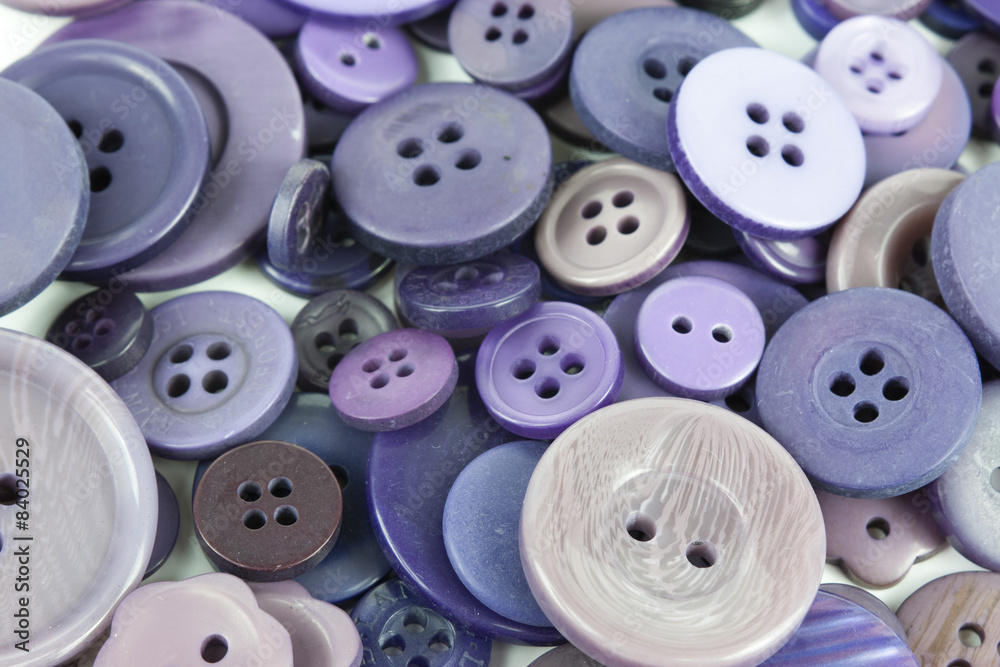 Selection selection of various purple buttons Selection selection of various purple buttons