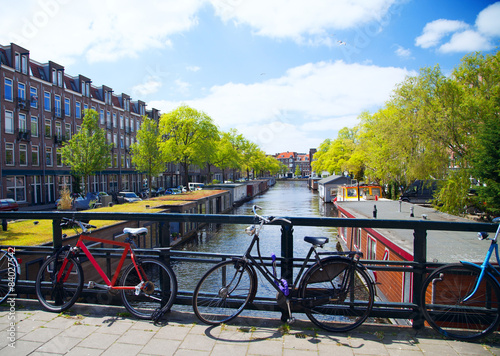 sunny summer day in Amsterdam