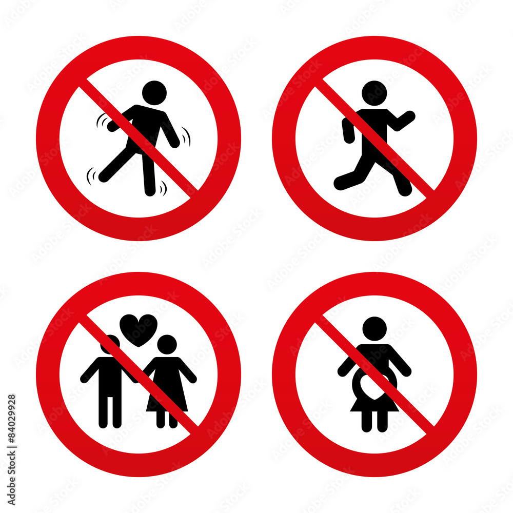 Women pregnancy icon. Human running symbol. Women pregnancy icon. Human running symbol.