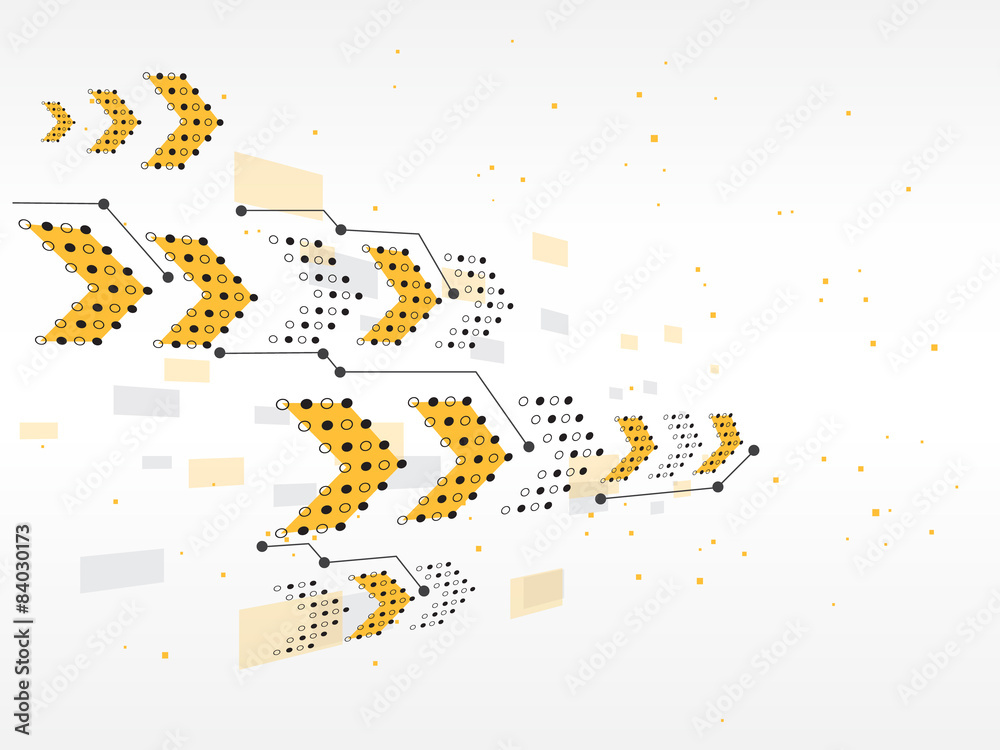 Fototapeta premium Vector design technology, Network background.