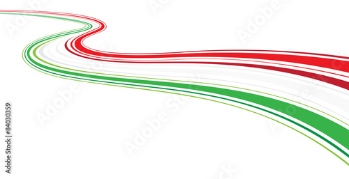 Bandiera Italia linee #84030359