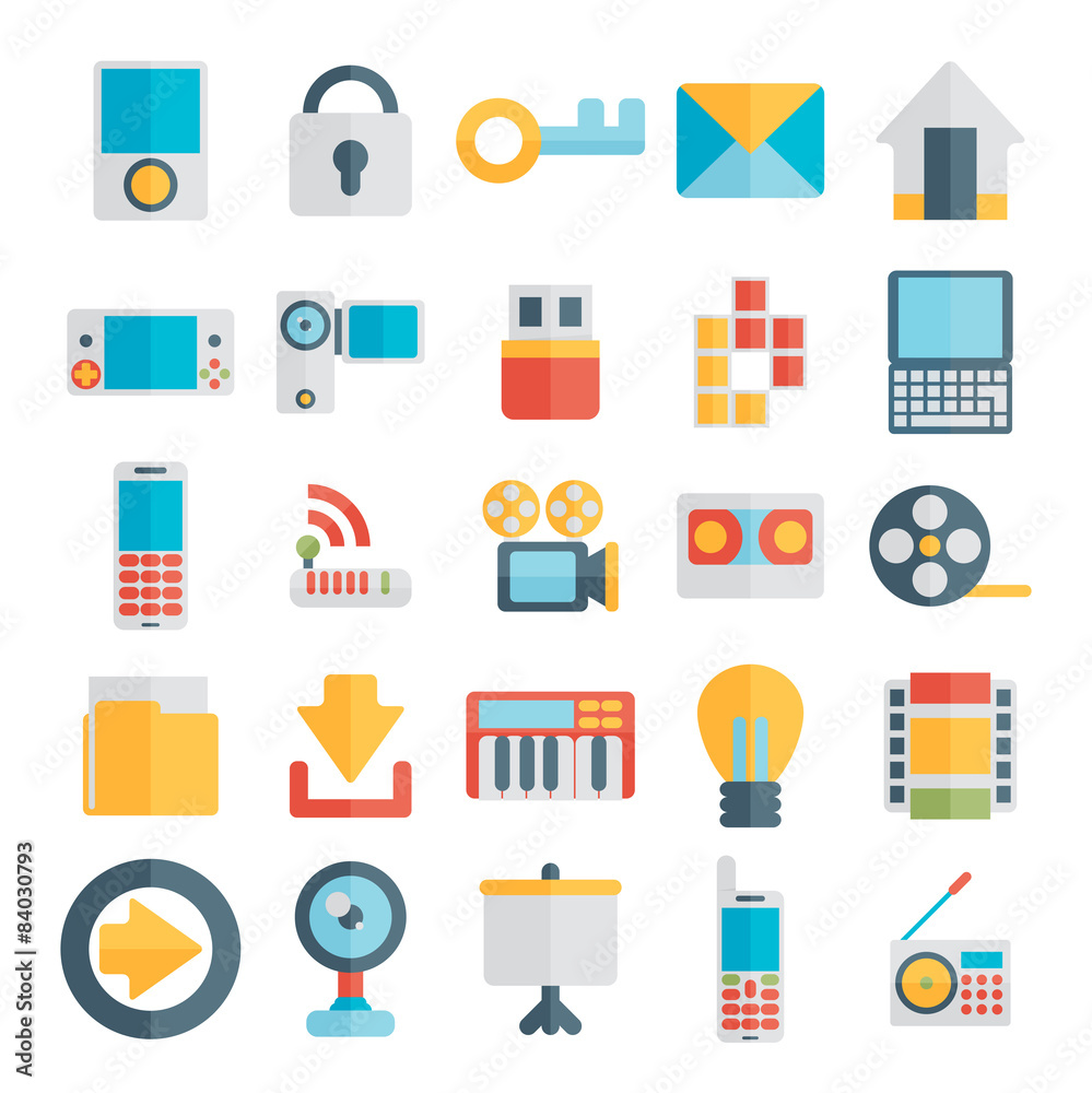 Modern flat icons — set 2 Modern flat icons — set 2