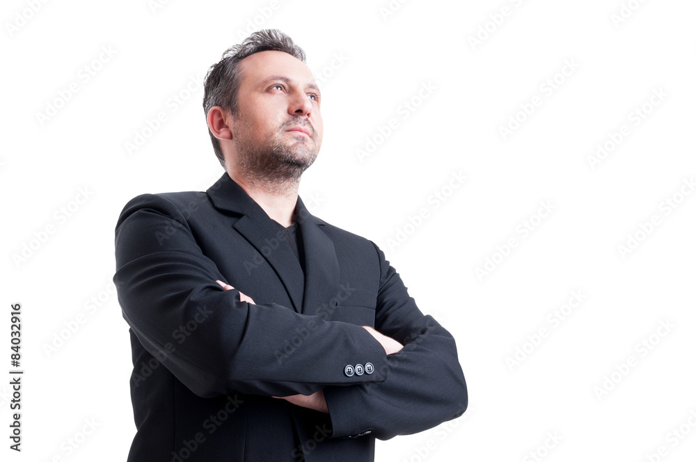 Confident and visionary business man Confident and visionary business man