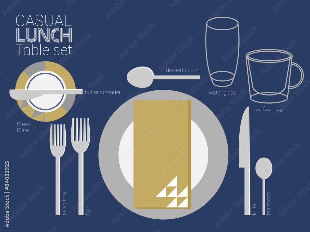 LUNCH TABLE SETTING
cool modern style for table setting. LUNCH TABLE SETTING
cool modern style for table setting.