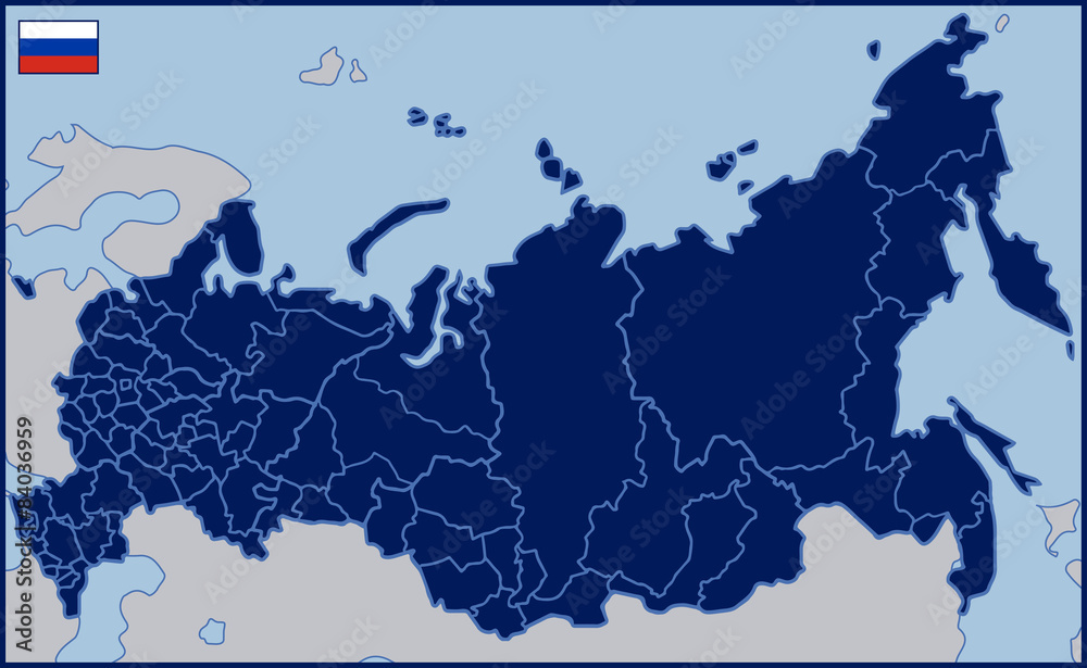 Blank Map of Russia