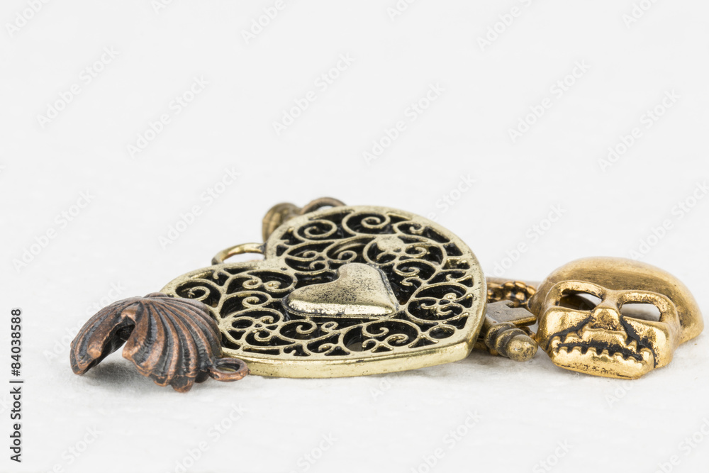 Homemade bead jewelry - Stock Image. Homemade bead jewelry - Stock Image.
