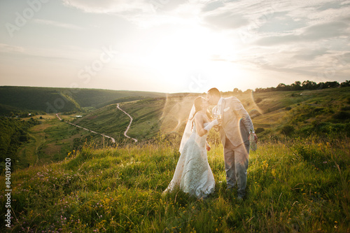 splashes of champagne and marriage