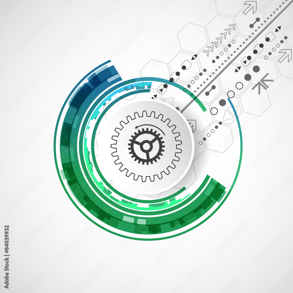 Abstract technological background with various elements. Abstract technological background with various elements.