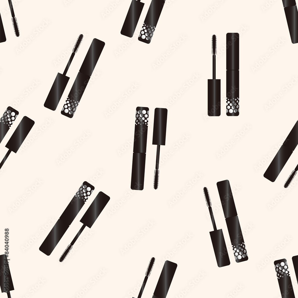 Obraz premium mascara , cartoon seamless pattern background