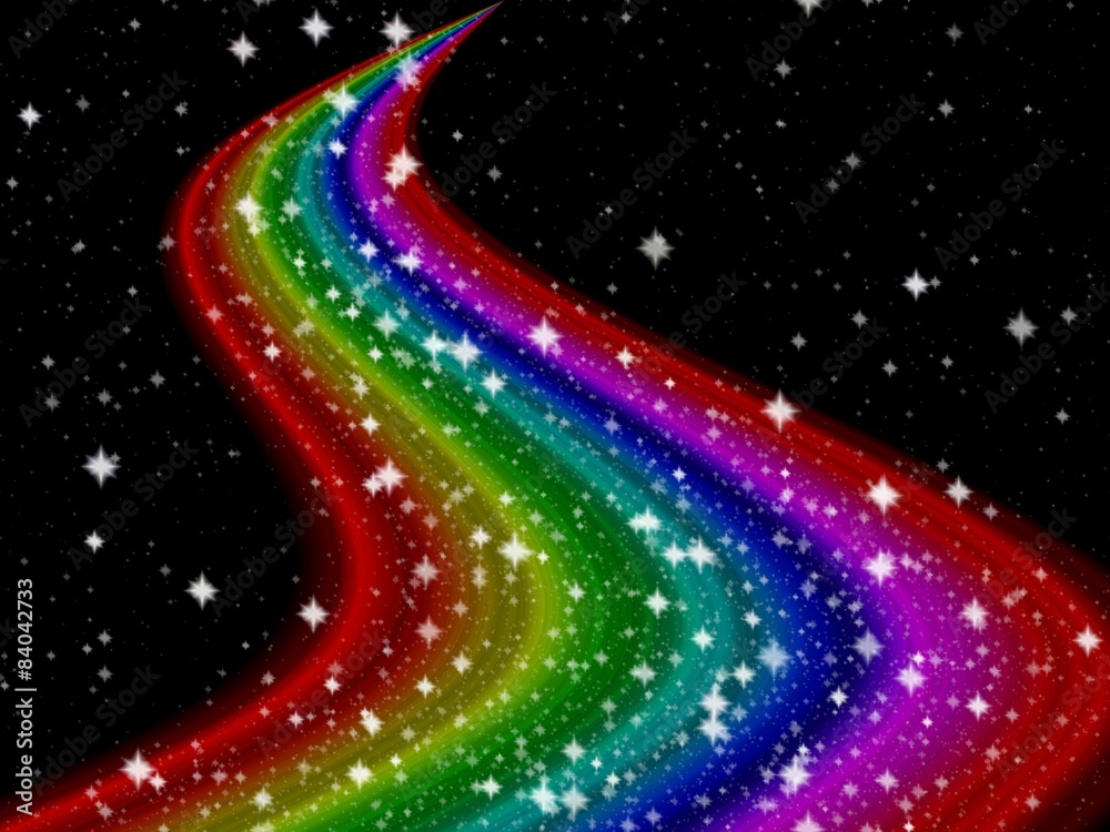 Fototapeta premium Rainbow Milky Way generated hires texture