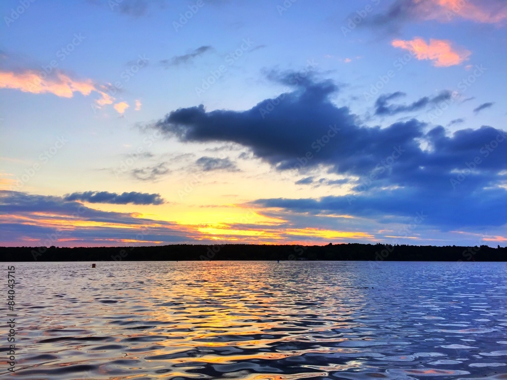 Fototapeta premium See am Abend 