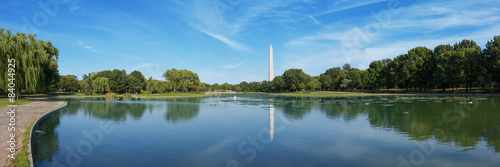 Panoramic view of the Washington monument.