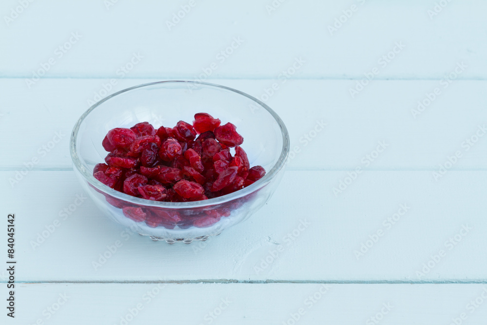 Bowl with cranberries Bowl with cranberries