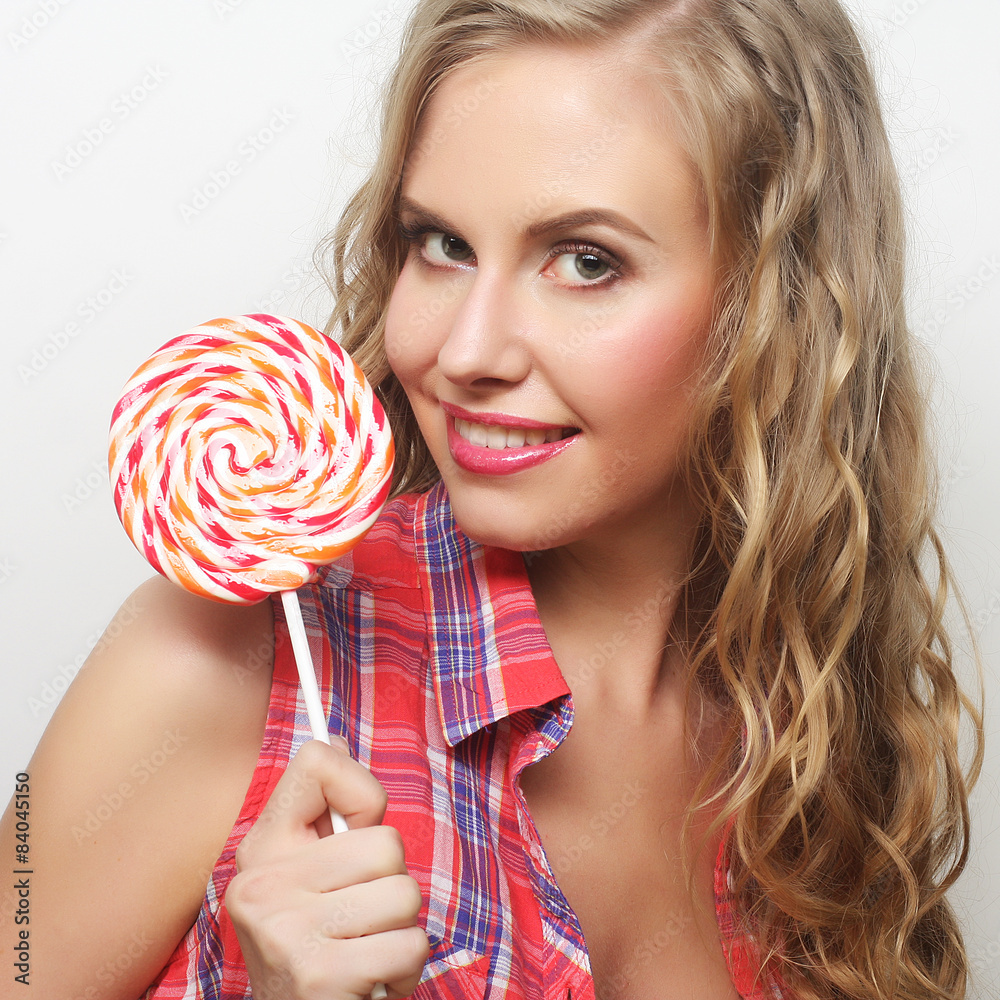  young girl with lolipop