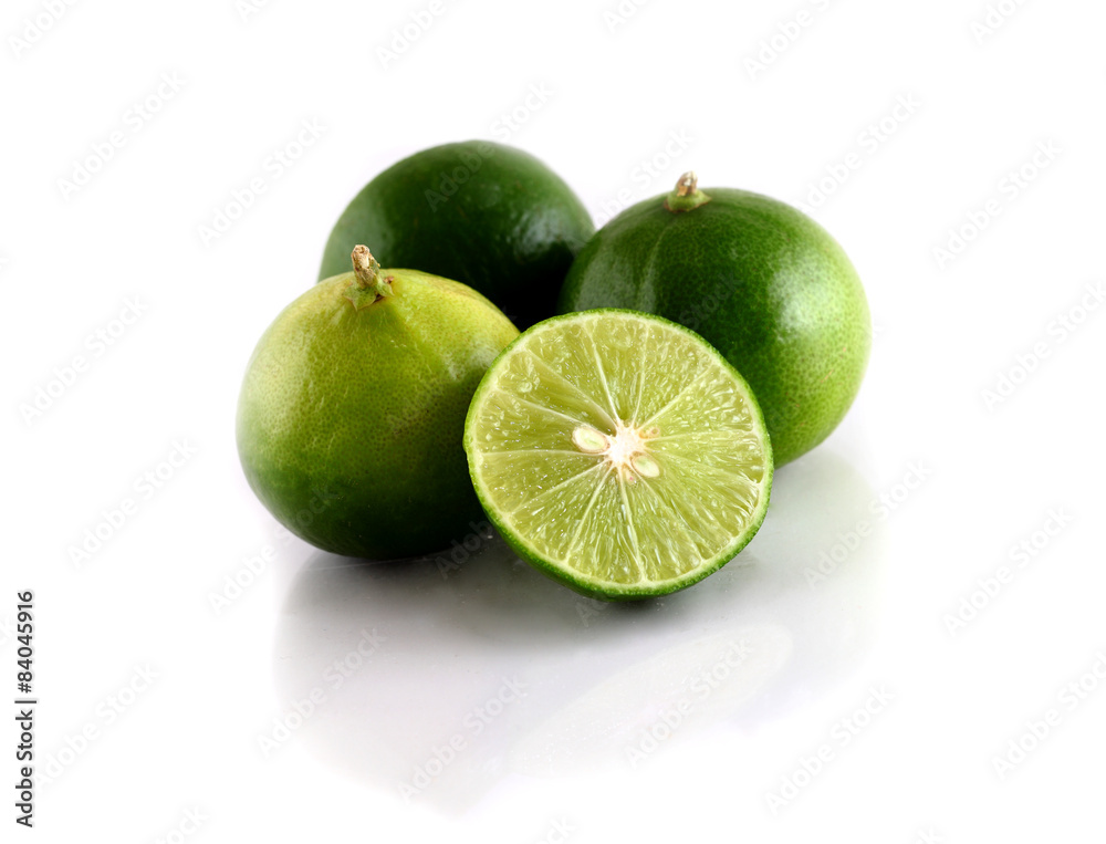 Fresh lime isolated on white Fresh lime isolated on white