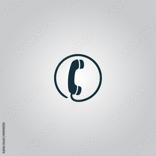 Telephone receiver icon
