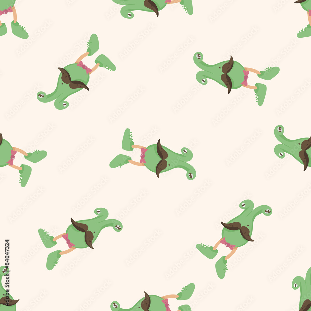 Fototapeta premium bizarre monster icon 10, cartoon seamless pattern background