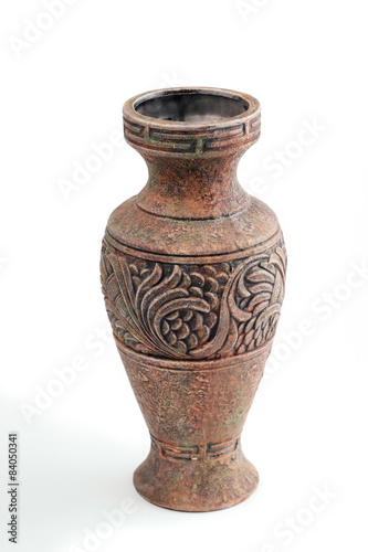Highly decorative ceramic flower vase decorated with a beautiful