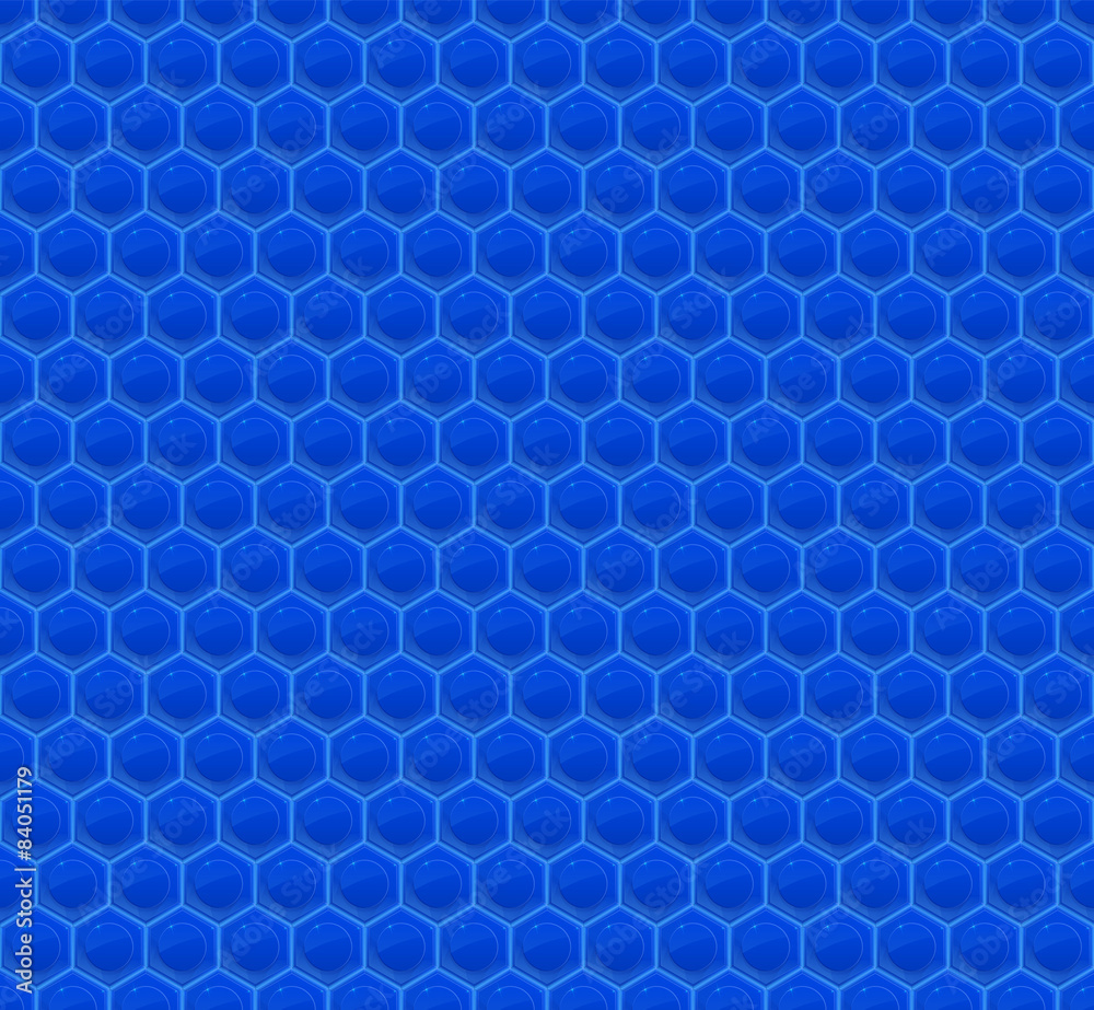 Blue Pattern Hexagon Mosaic Blue Pattern Hexagon Mosaic